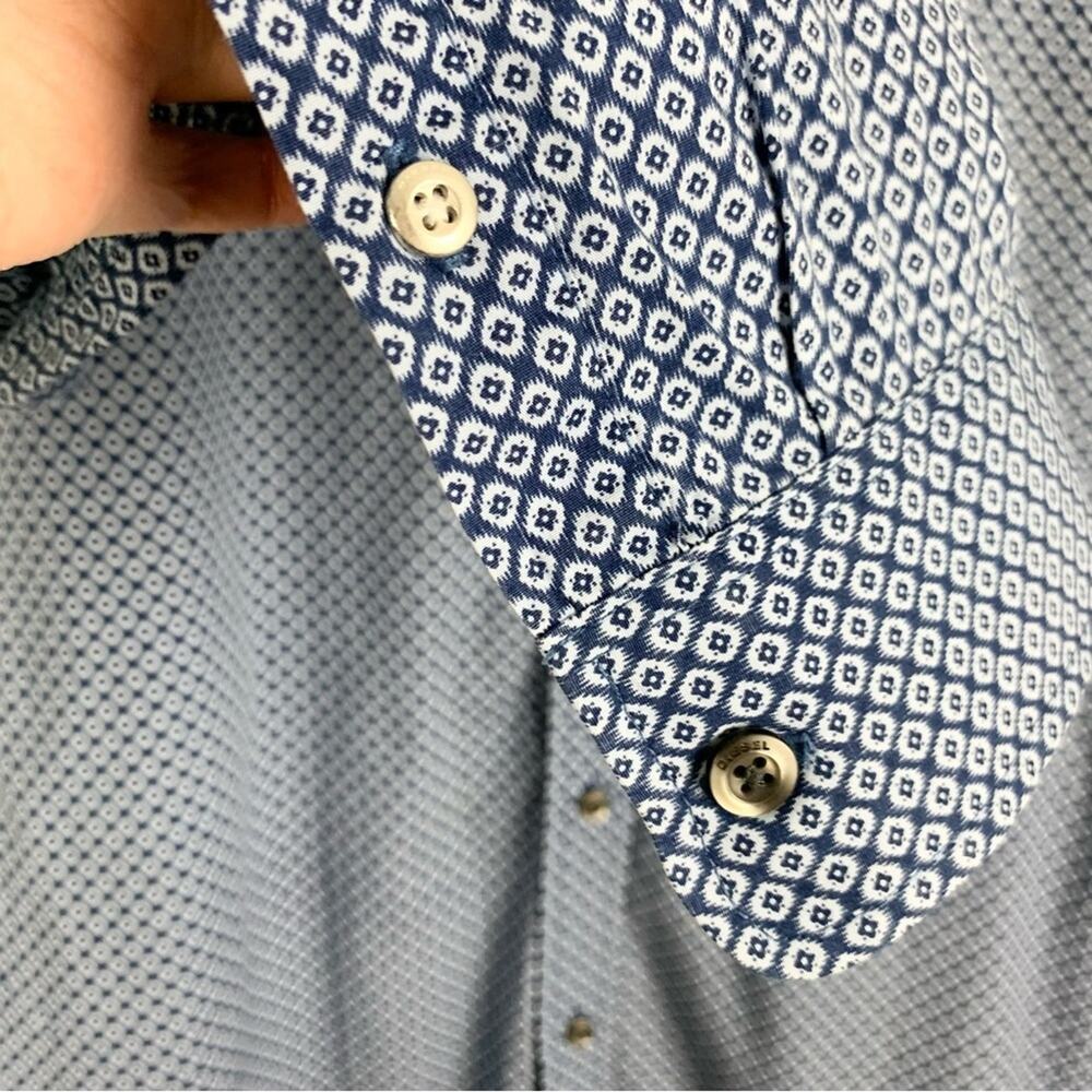 Diesel Blue Slim Fit Button Down Long Sleeve Dress Shirt XL - Picture 13 of 16